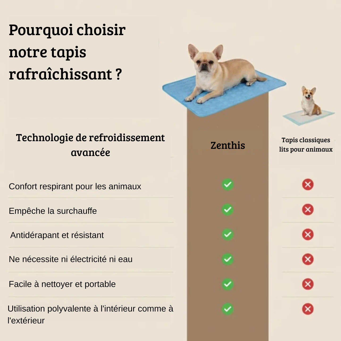 Zenthis™ - tapis rafraîchissant
